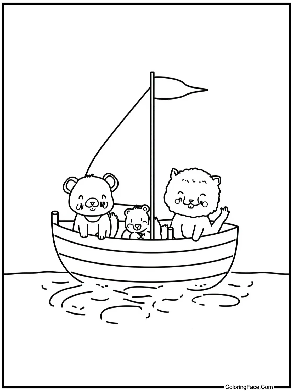 sailing a boat