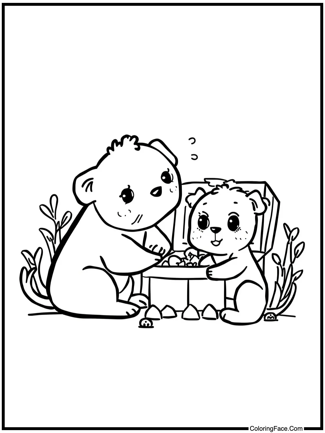 discovering a treasure