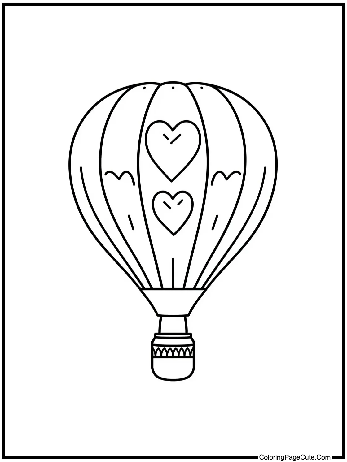 on a hot air balloon.