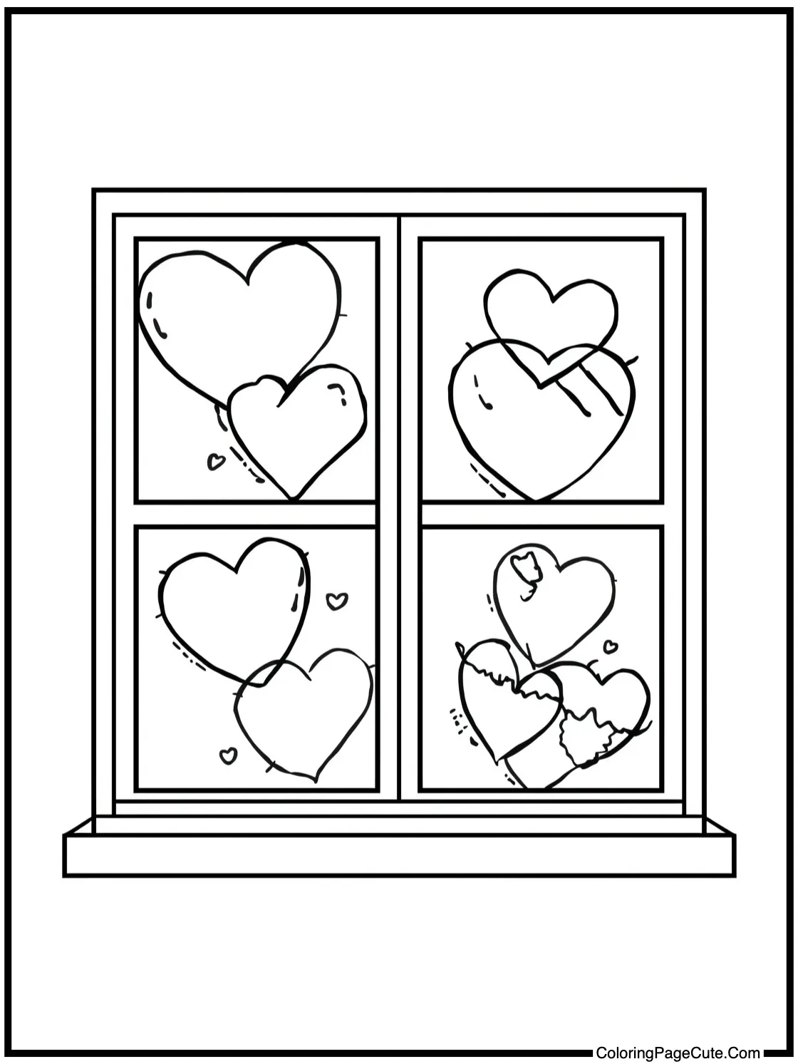 decorating a window.