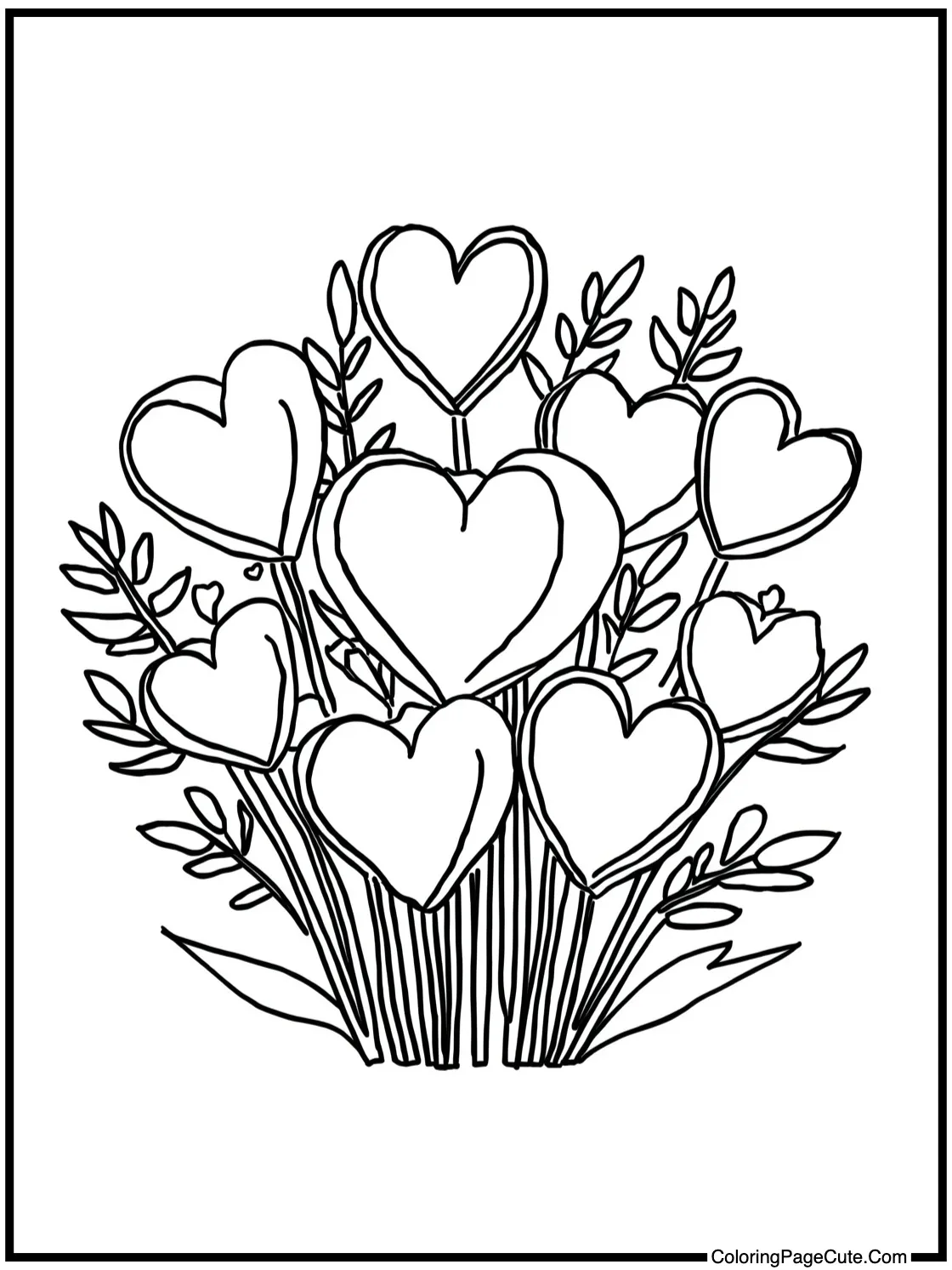 in a lovely bouquet.