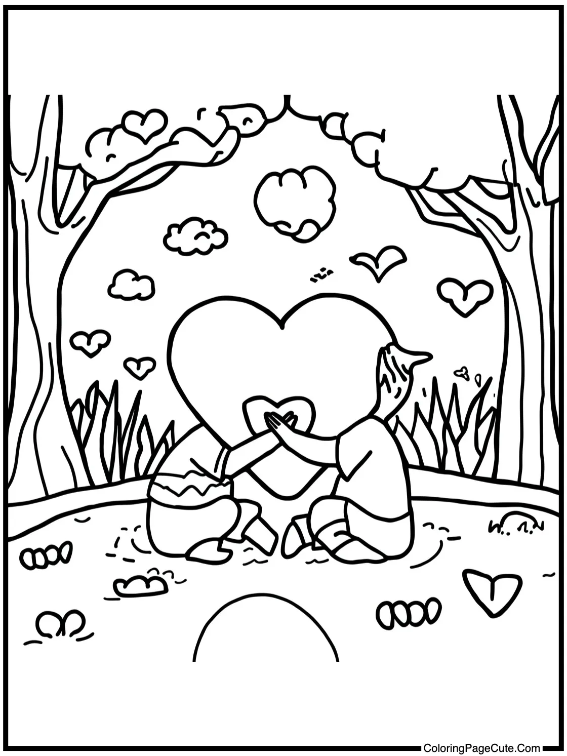 creating a peaceful scene.