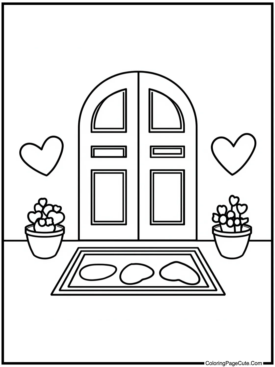 in a peaceful village.