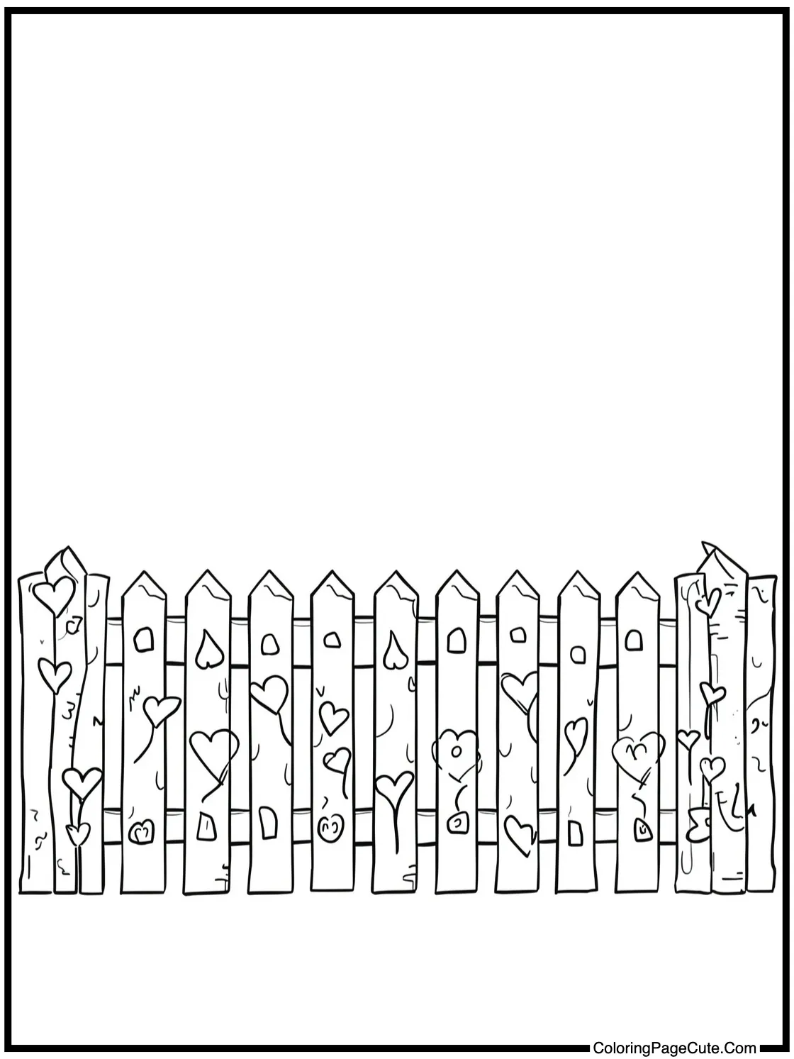 on a charming fence.