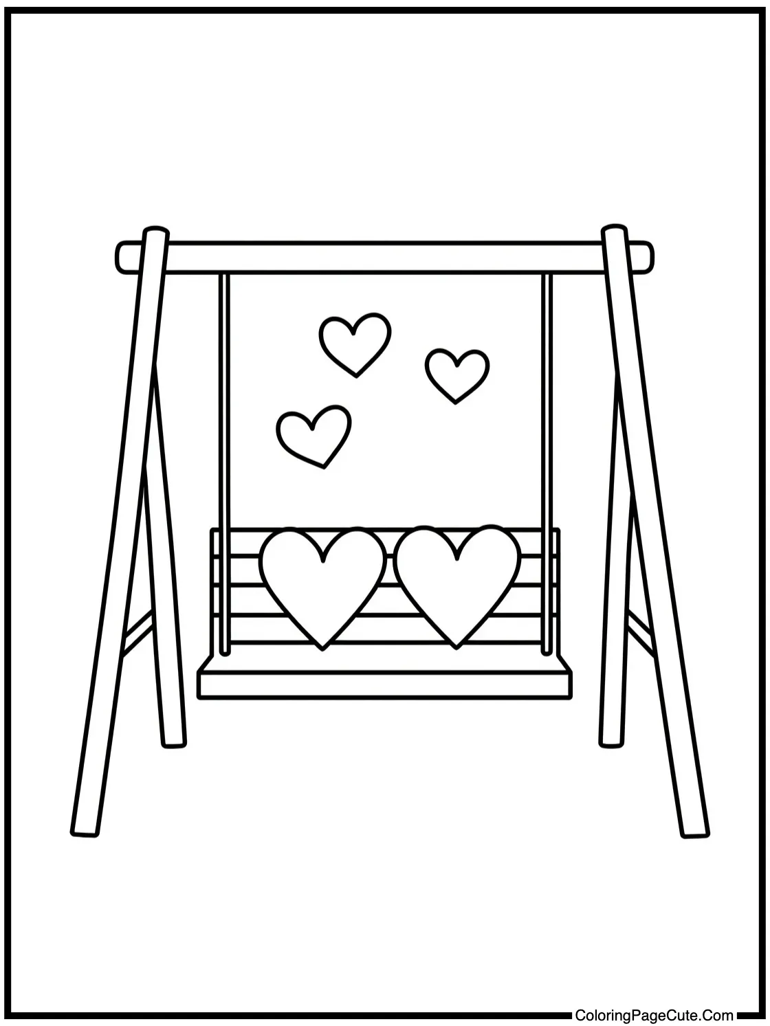 on a charming swing.