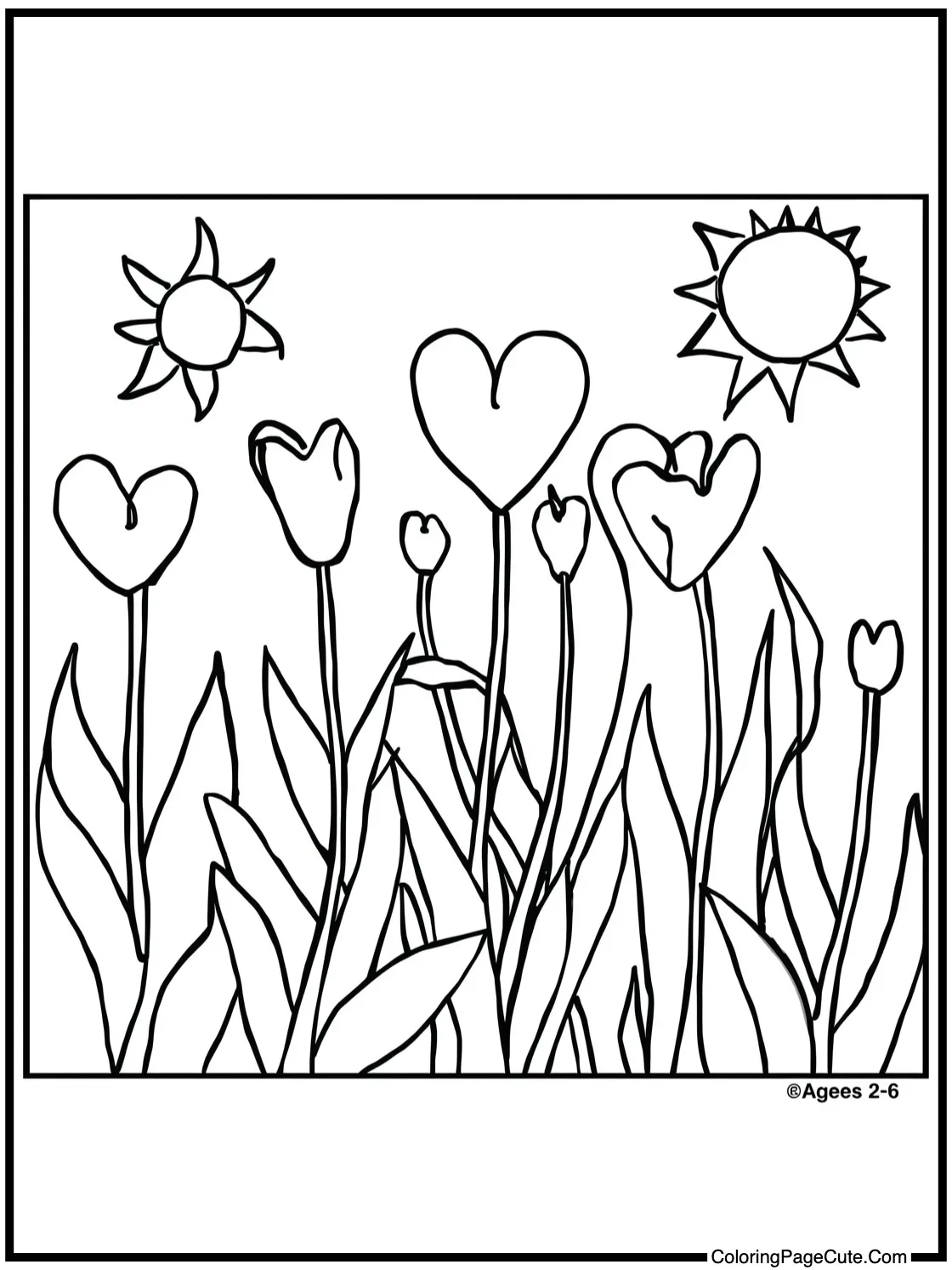 in a peaceful garden.