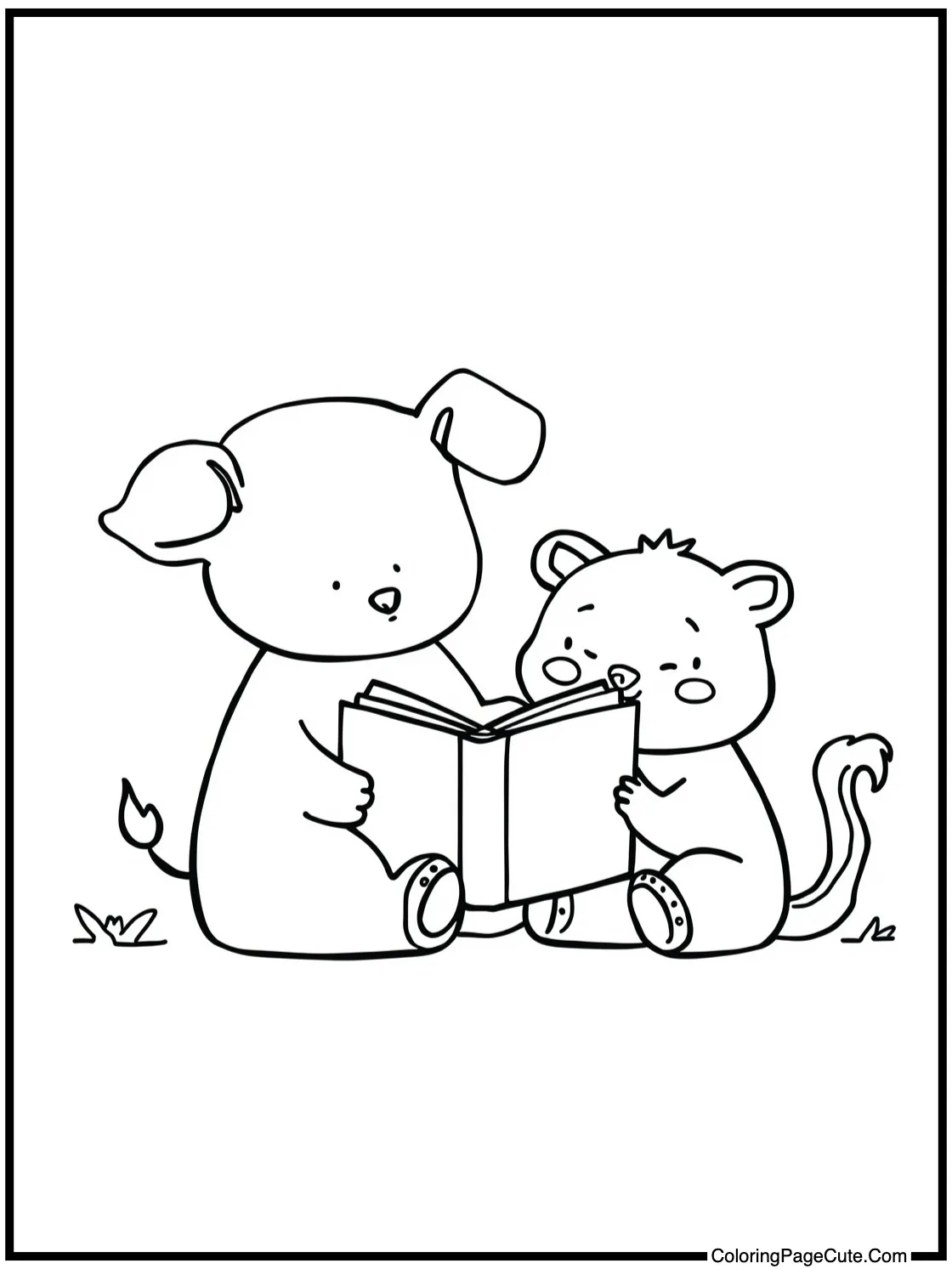 reading a storybook
