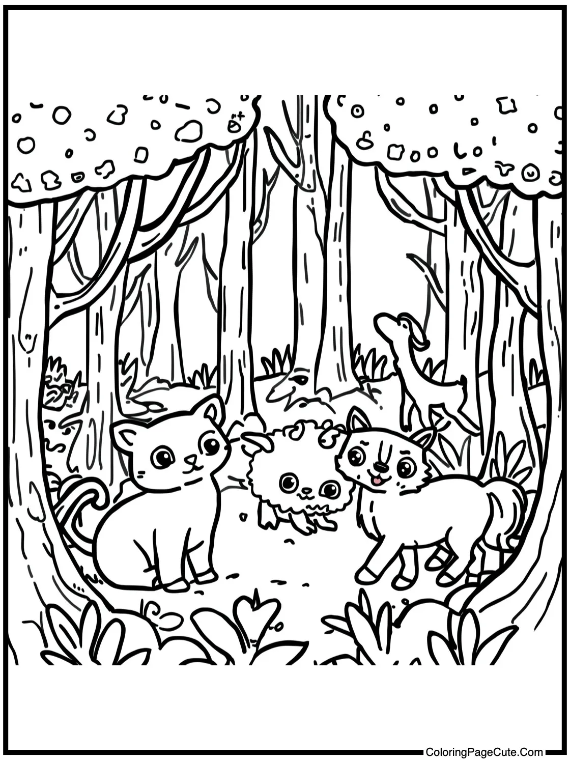 exploring a magical forest