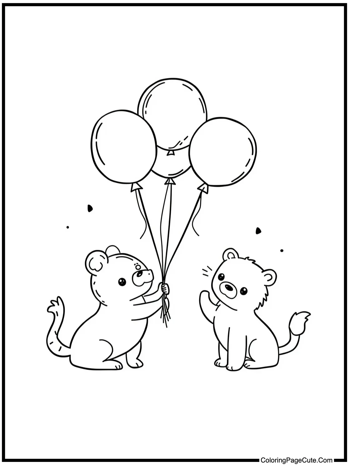 playing with balloons
