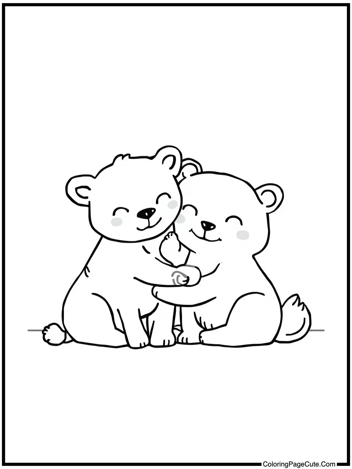 snuggling with friends