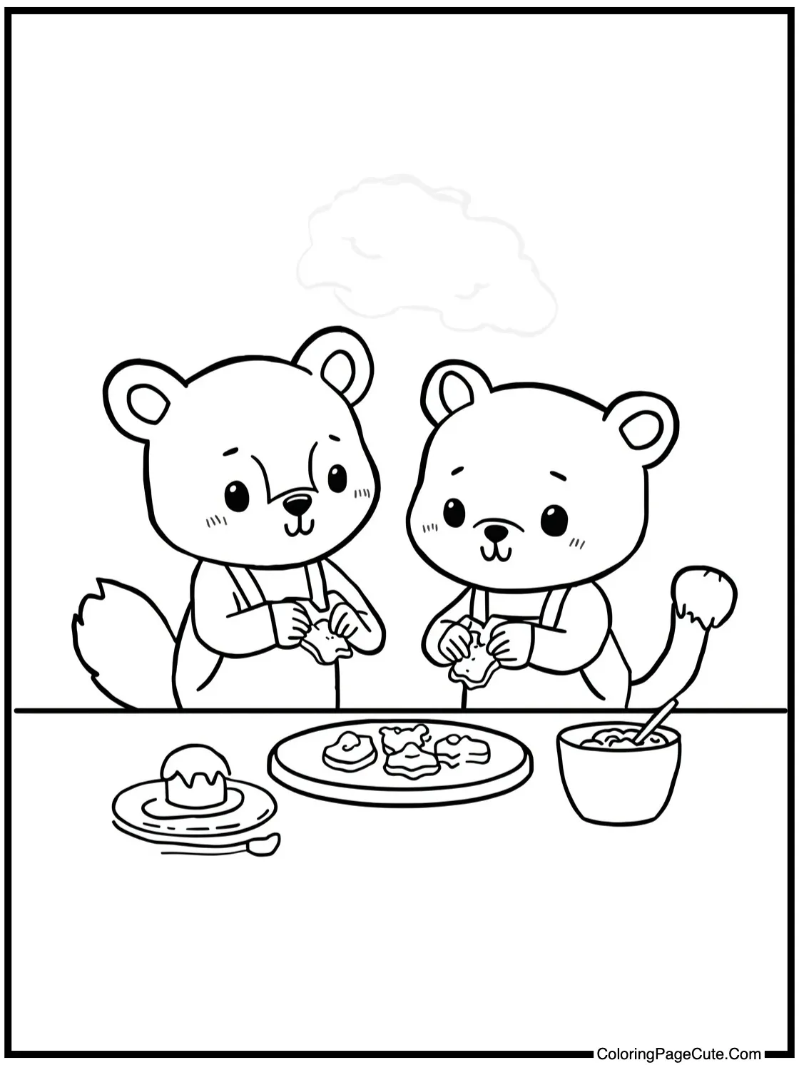 baking cookies together