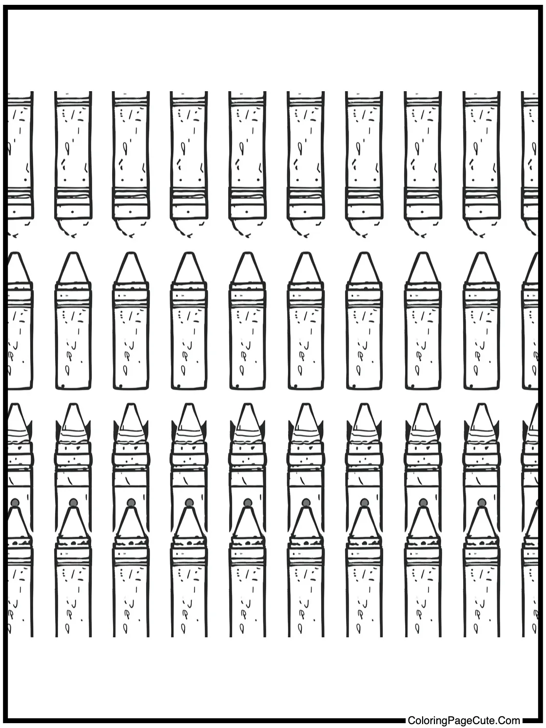 A Pattern of Crayons