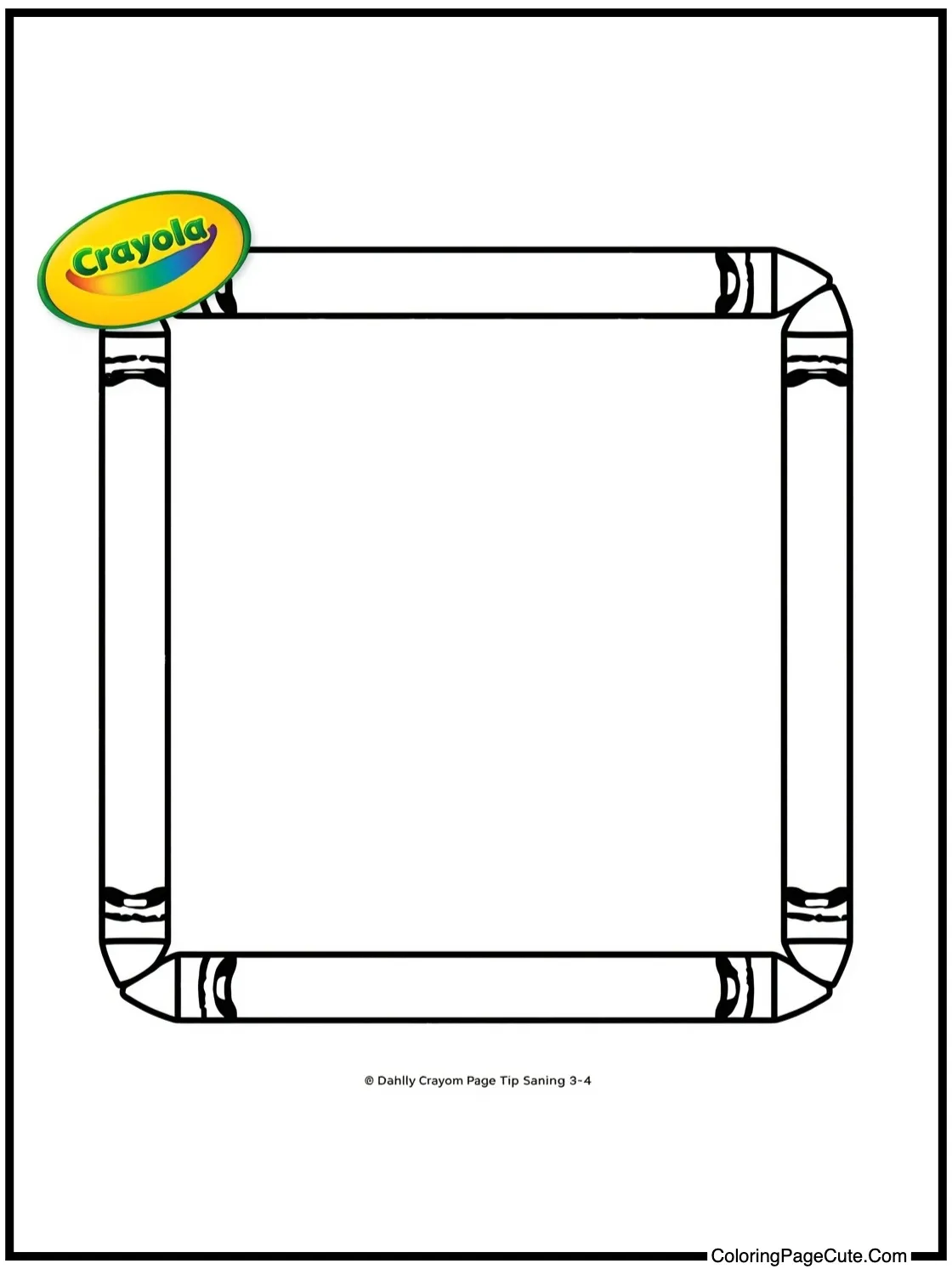 A Frame of Crayon Tips