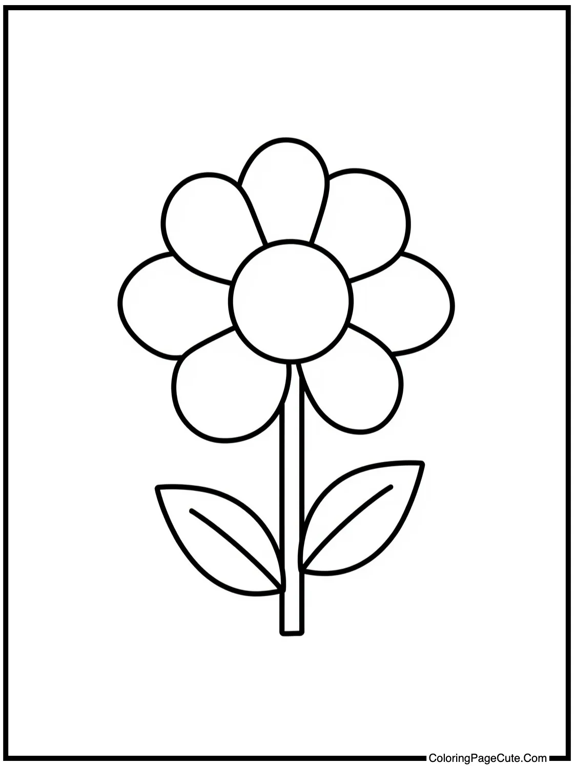 A Crayon Drawing a Flower