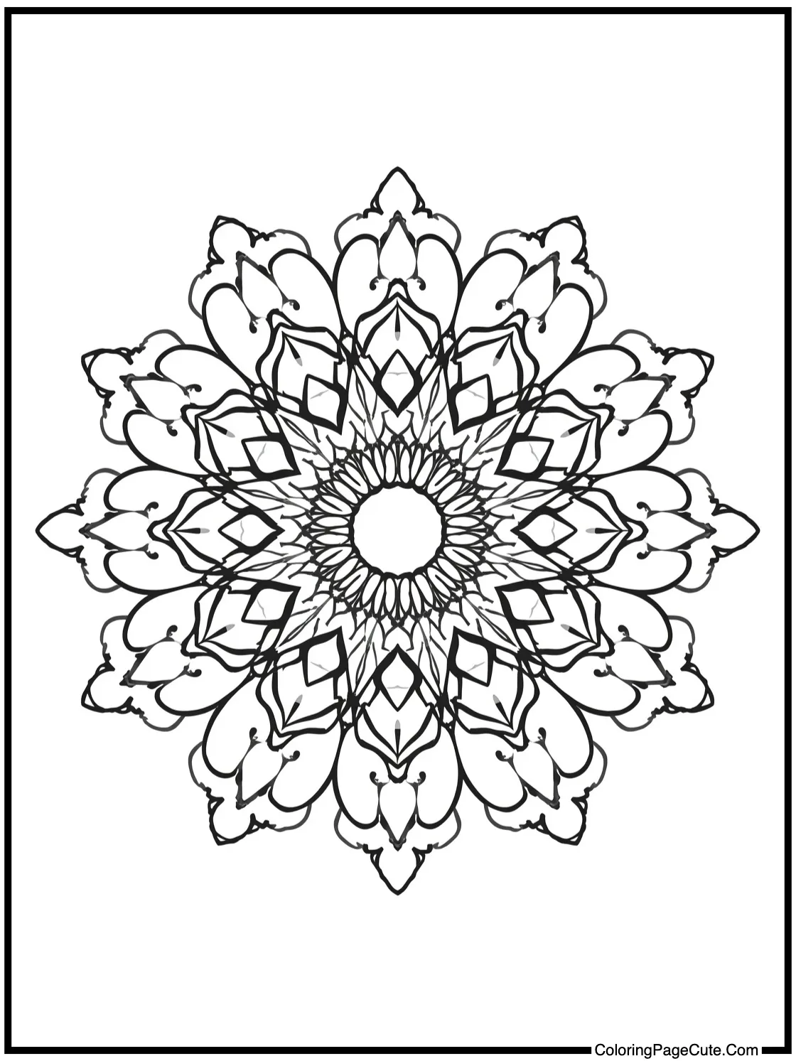 A Mandala made of Art Supplies