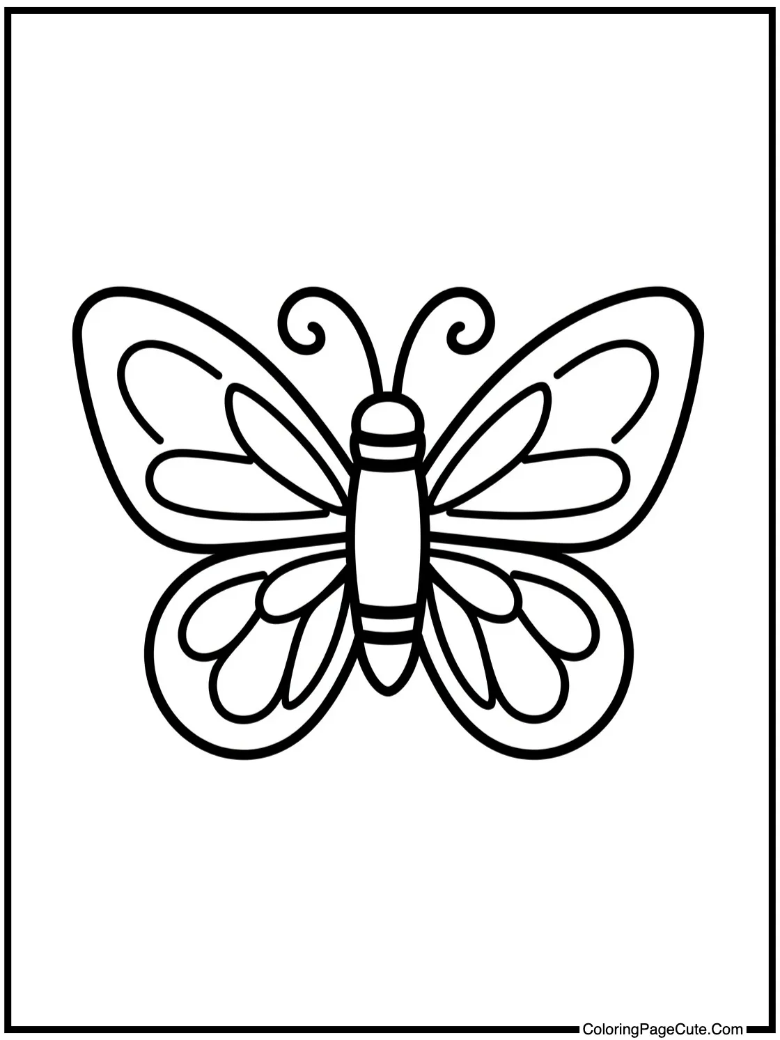 Crayon drawing a Butterfly