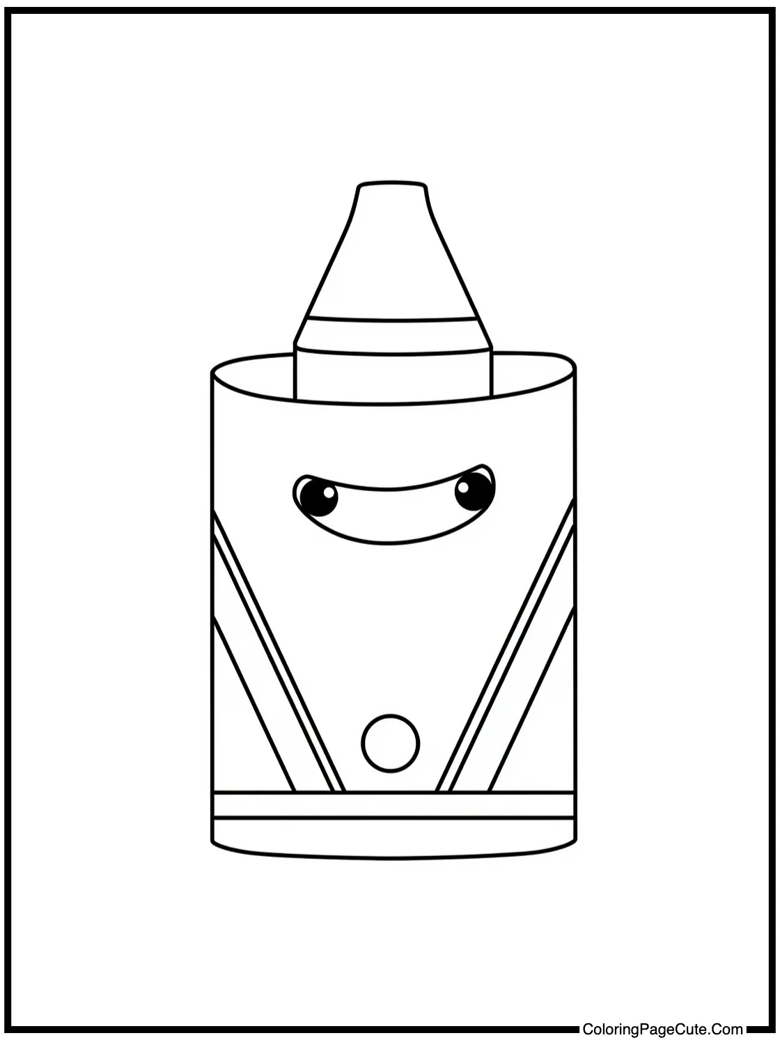 A Simple Crayon Box Outline