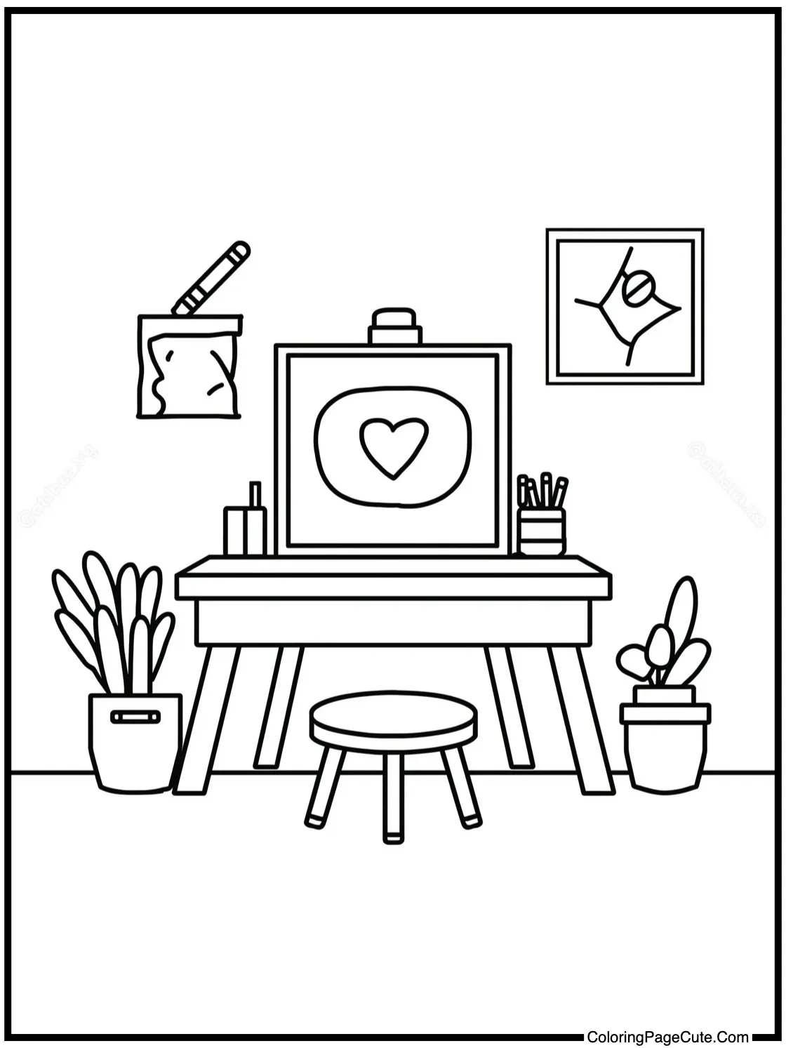 An Artist's Desk (with Crayola)