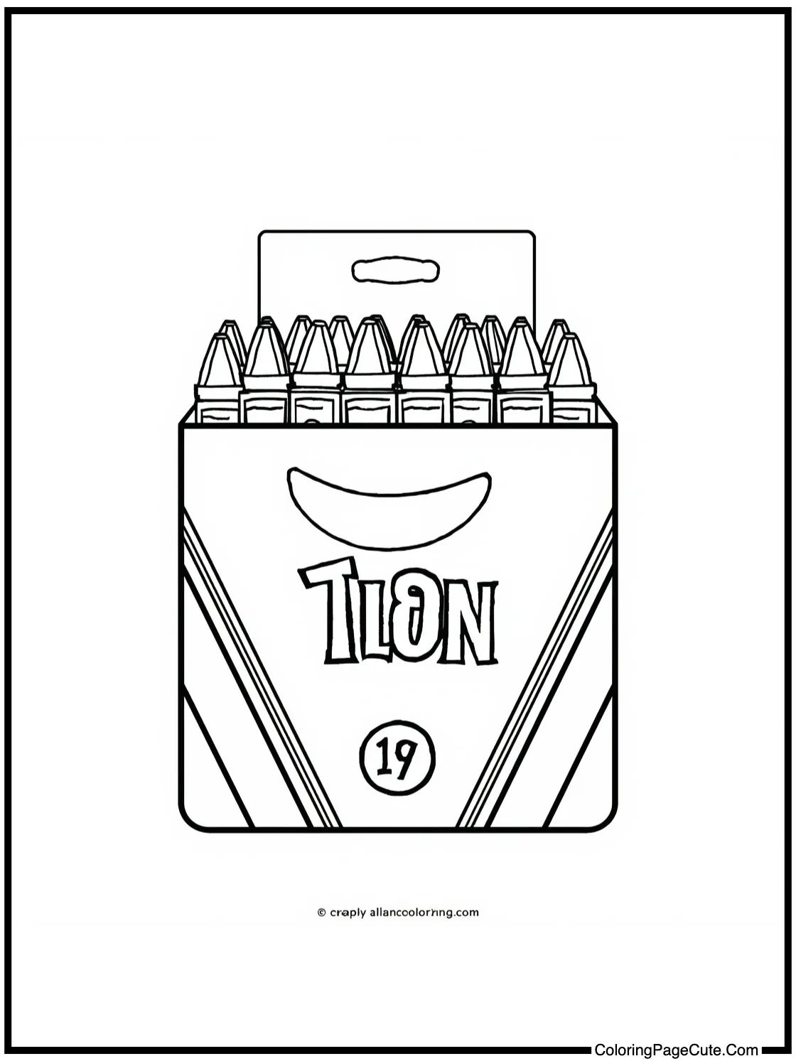 Open Box of 64 Crayons