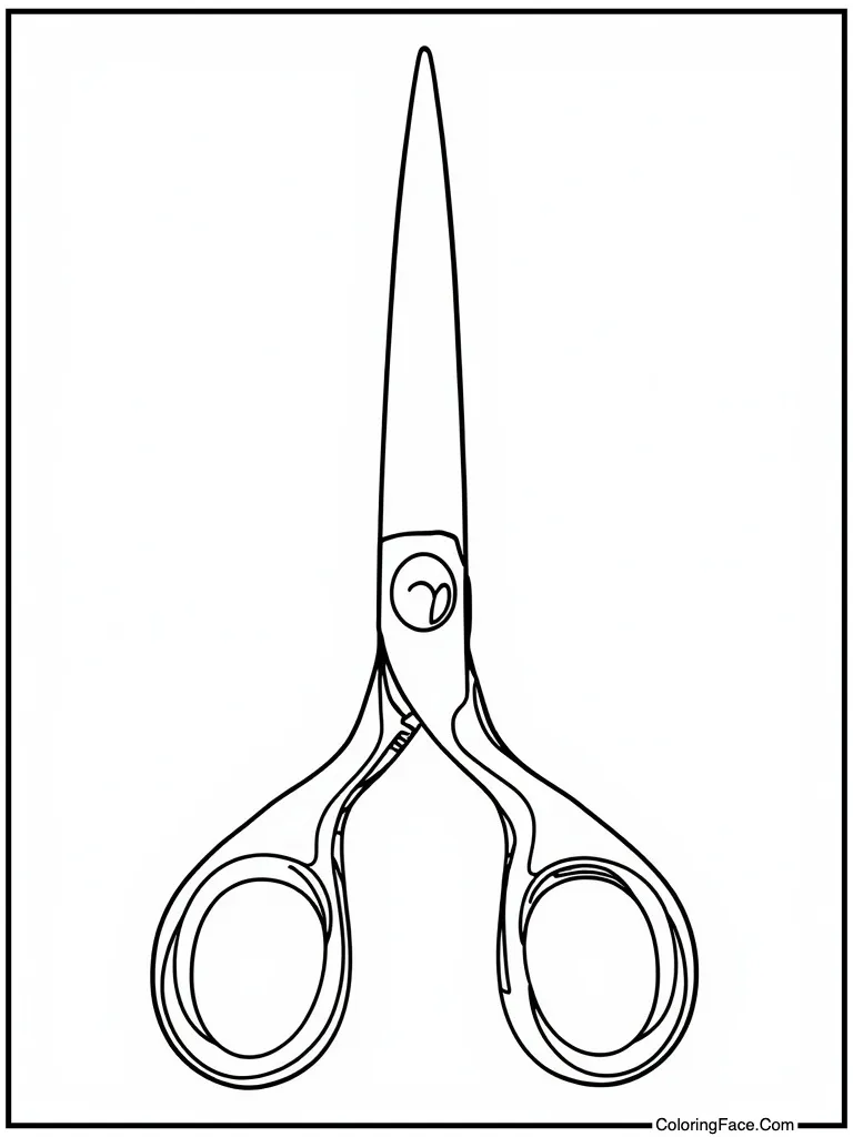 Scissors cutting white paper