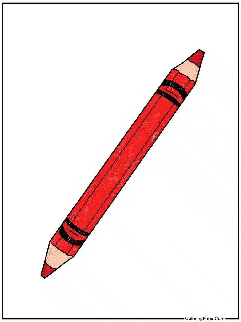 Single red wax stick