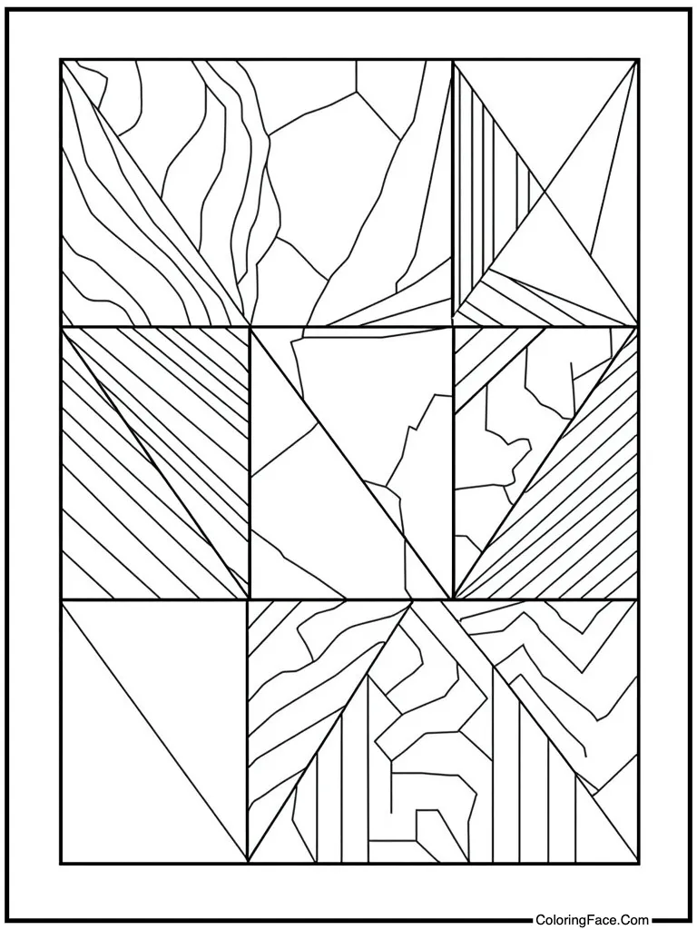 Geometric shapes fitting together