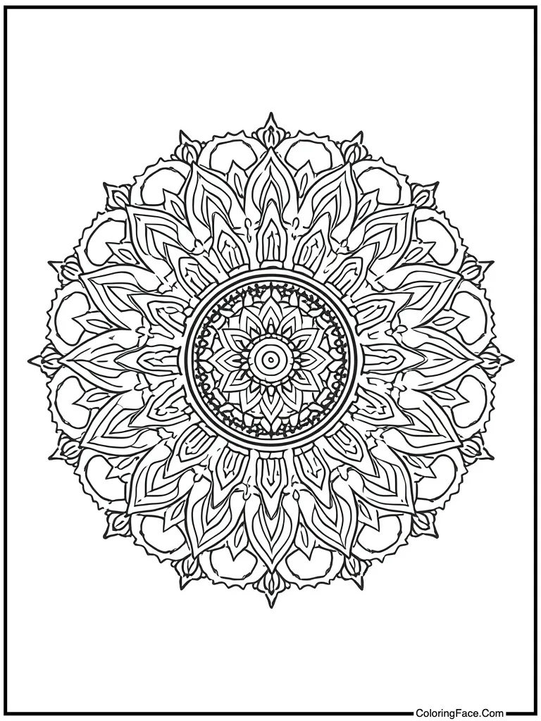 Mandala circle design art