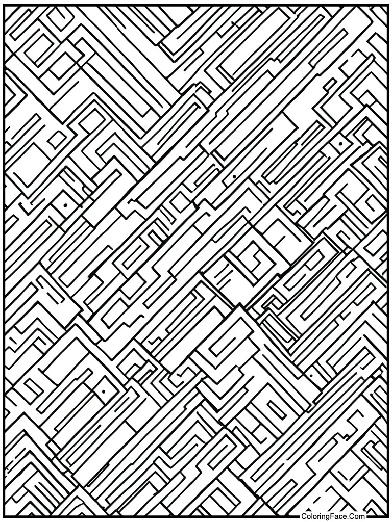 Zigzag lines going across