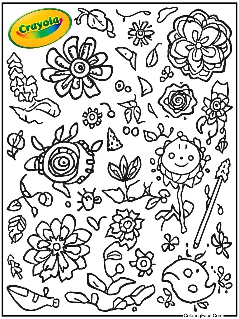 Palette with many colors