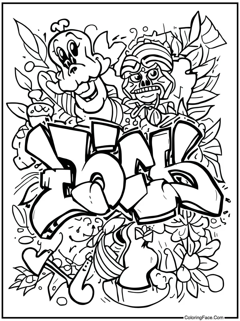 Graffiti art on wall