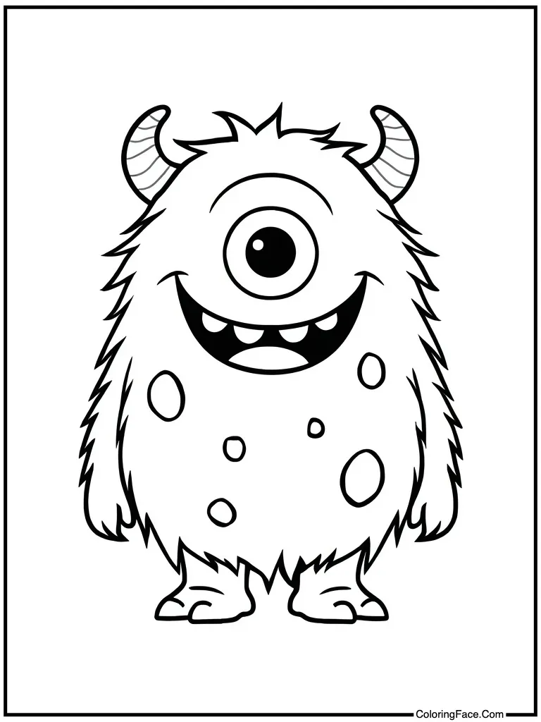 Monster looking very cute