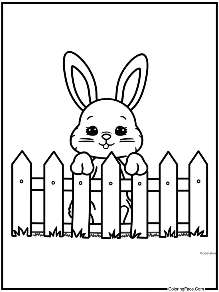 Cute Bunny Coloring Pages