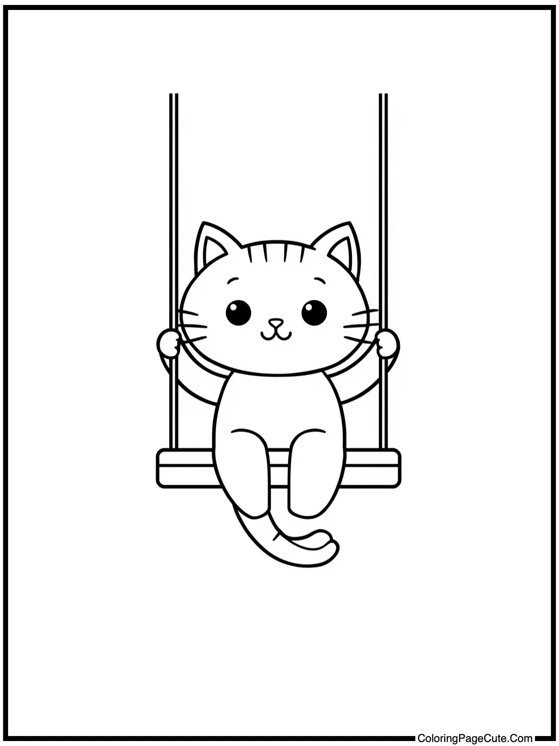 on a swing