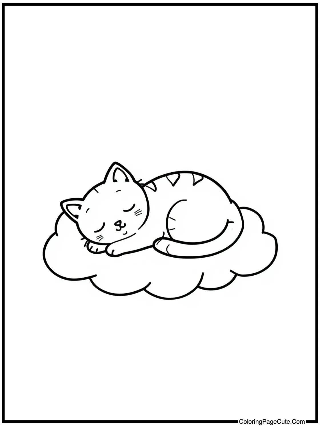 napping on a cloud