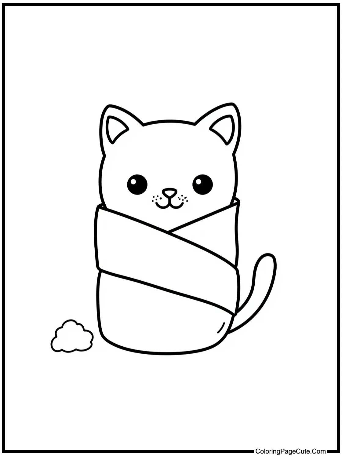 wrapped in a blanket