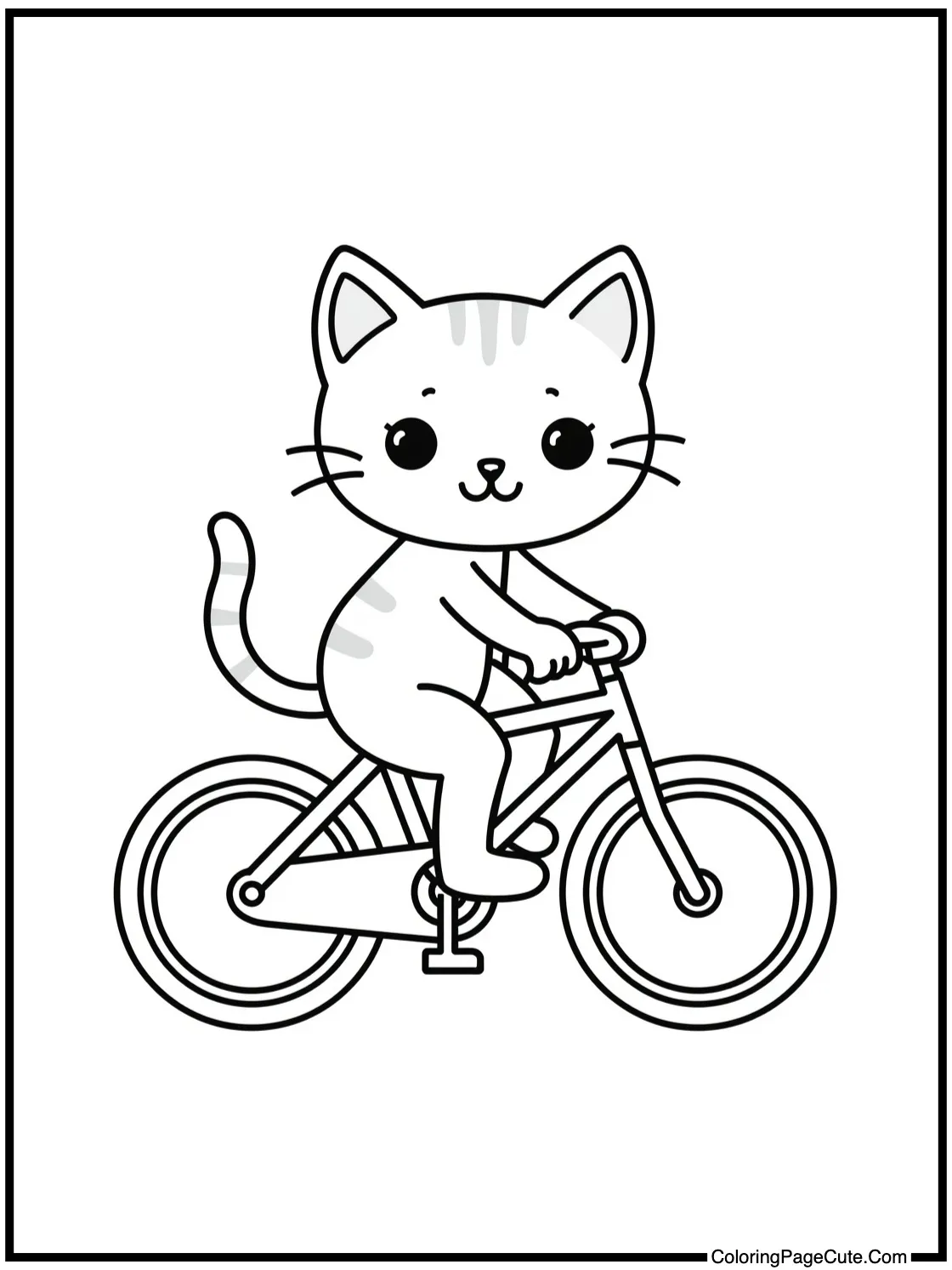 riding a bicycle