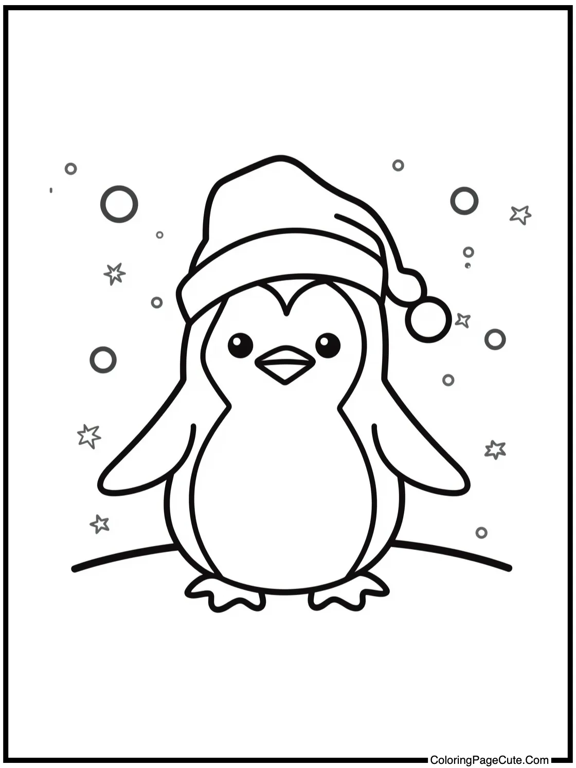 penguin in snow
