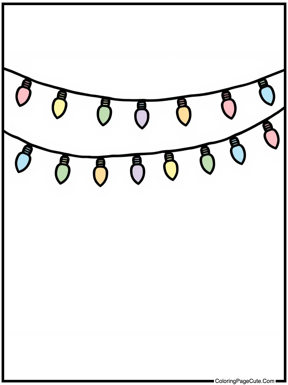 twinkling Christmas lights