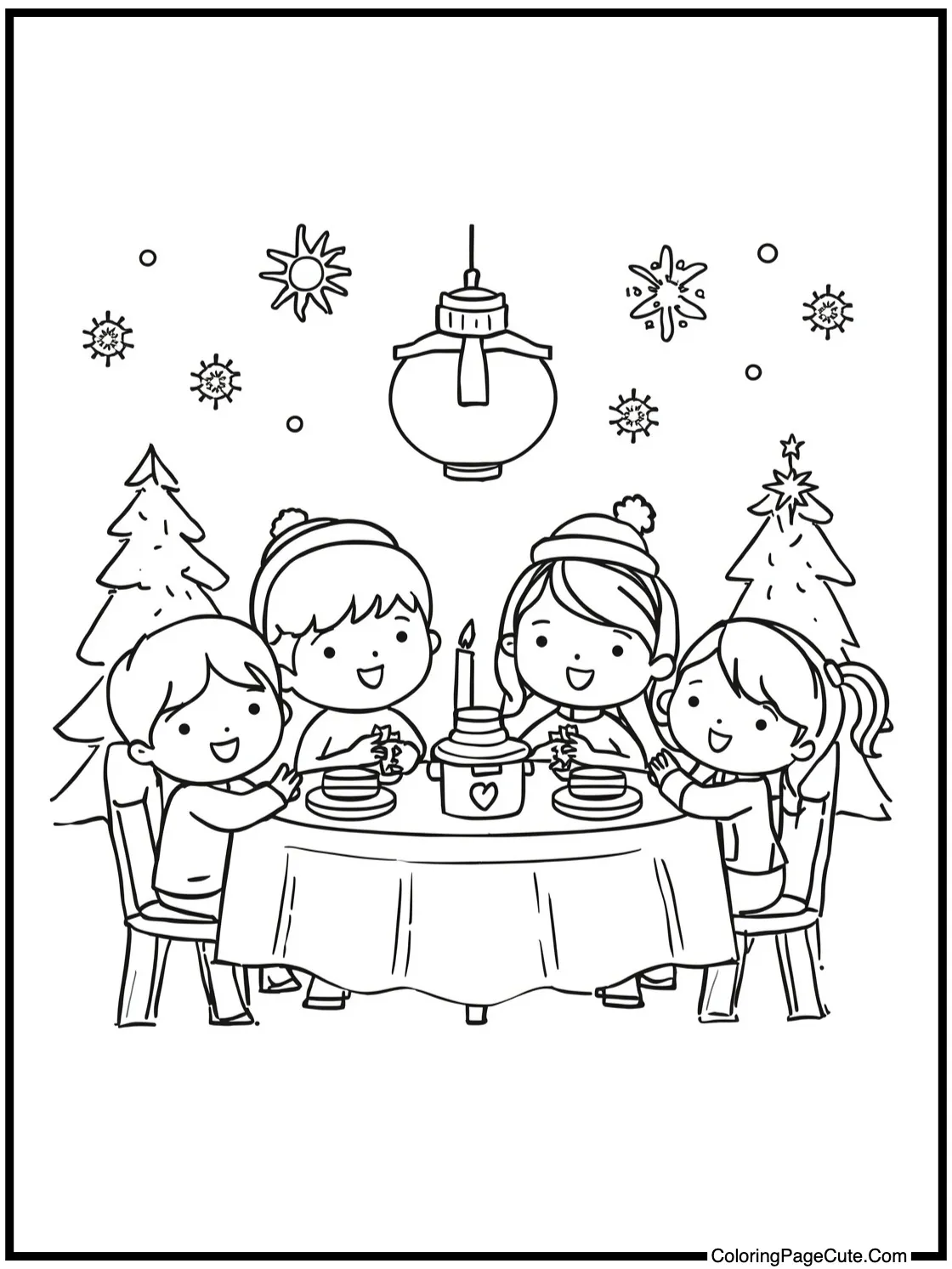 joyous family gathering