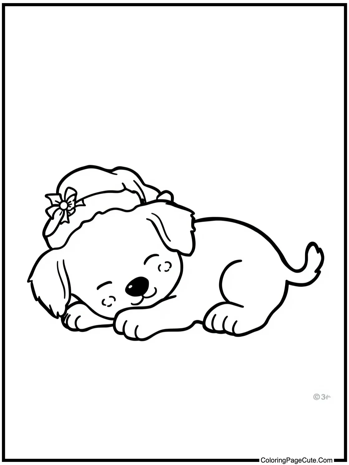 puppy sleeping soundly