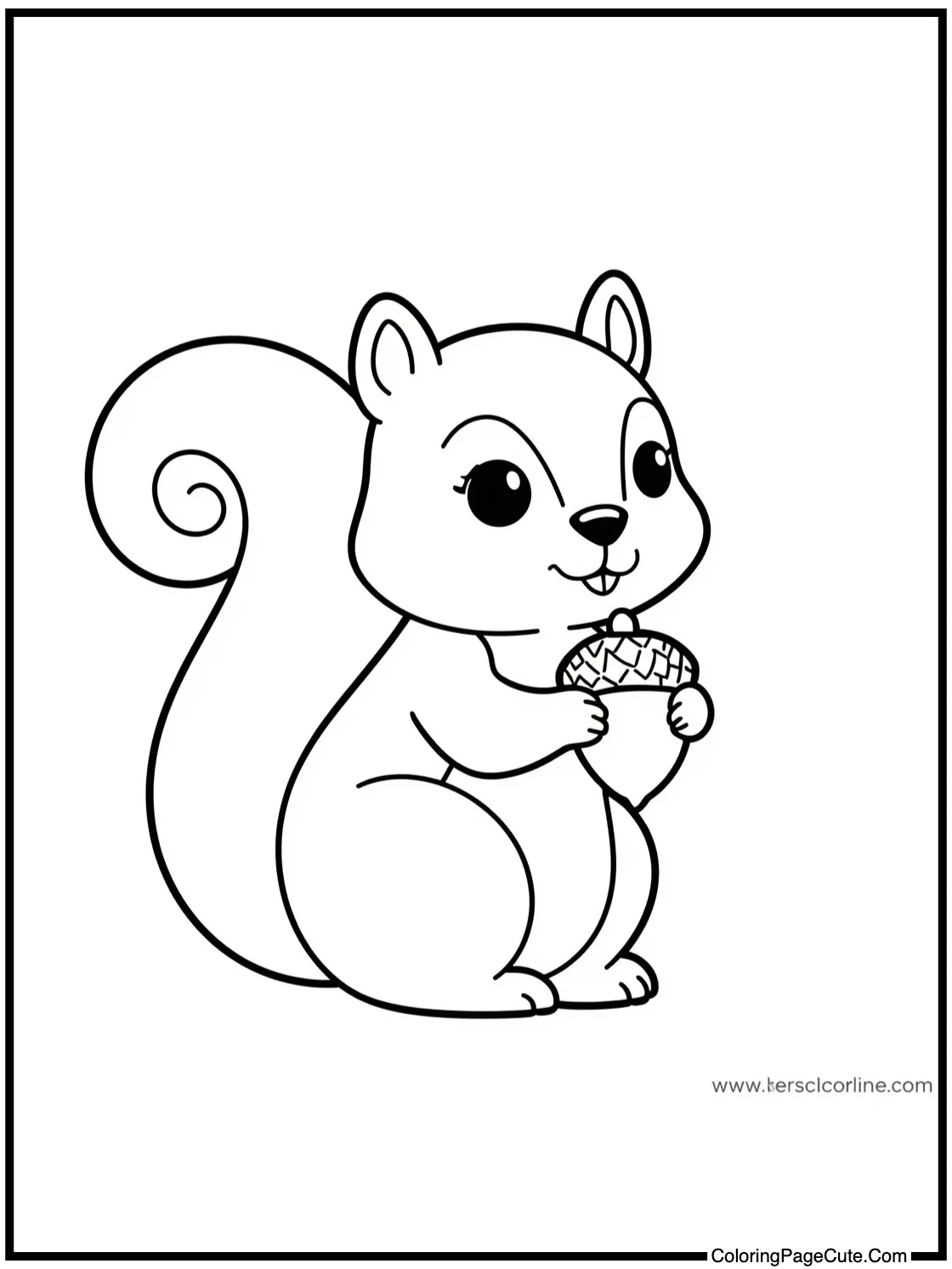 squirrel with acorn