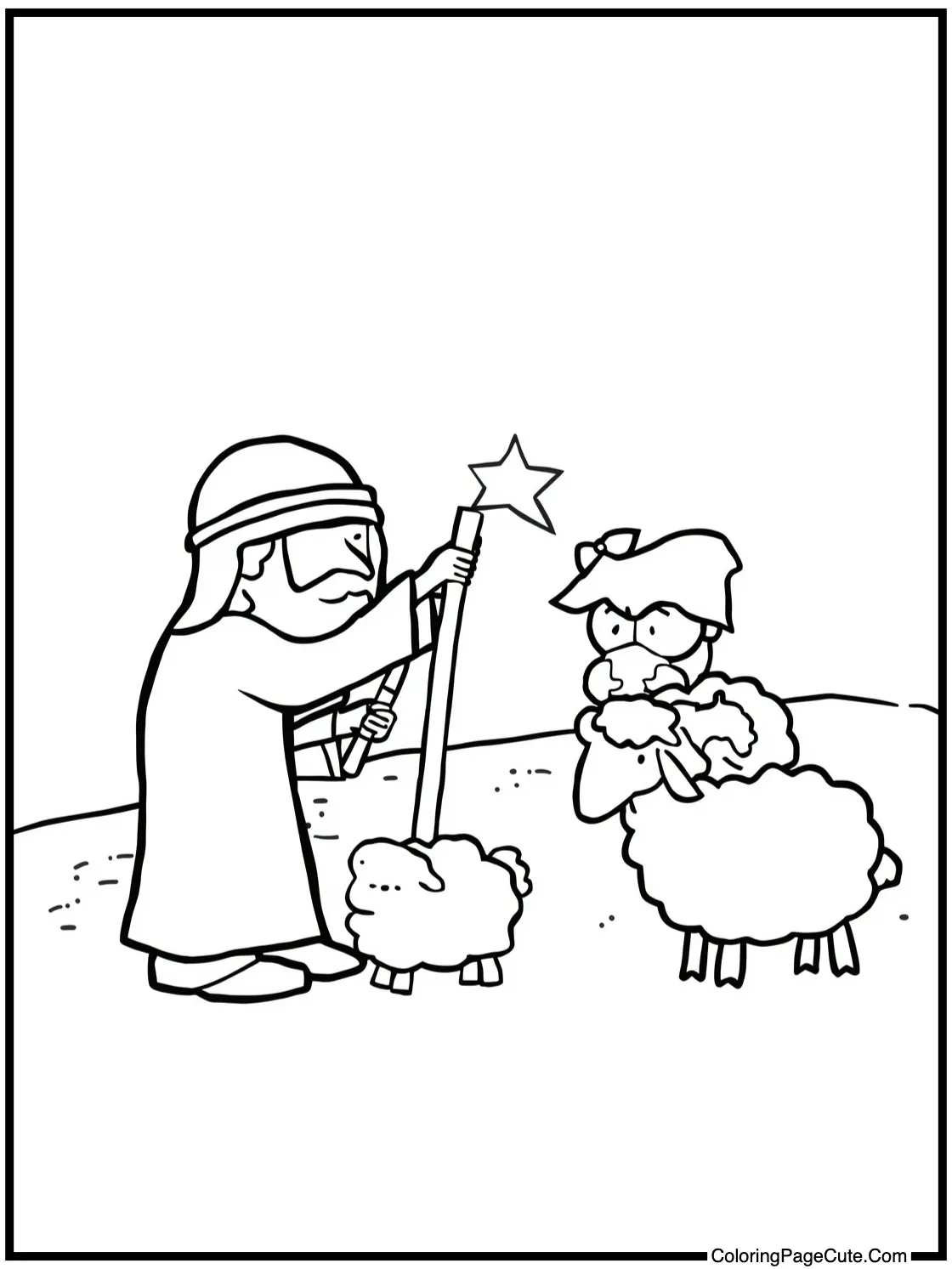 shepherds watching sheep