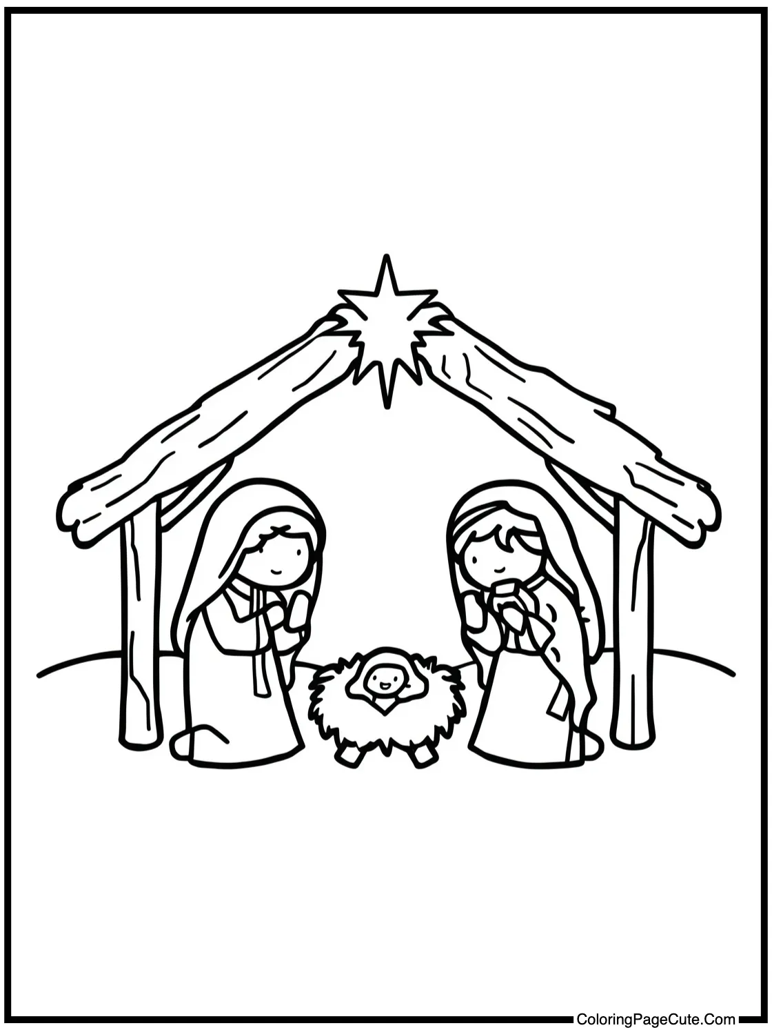 manger scene peaceful