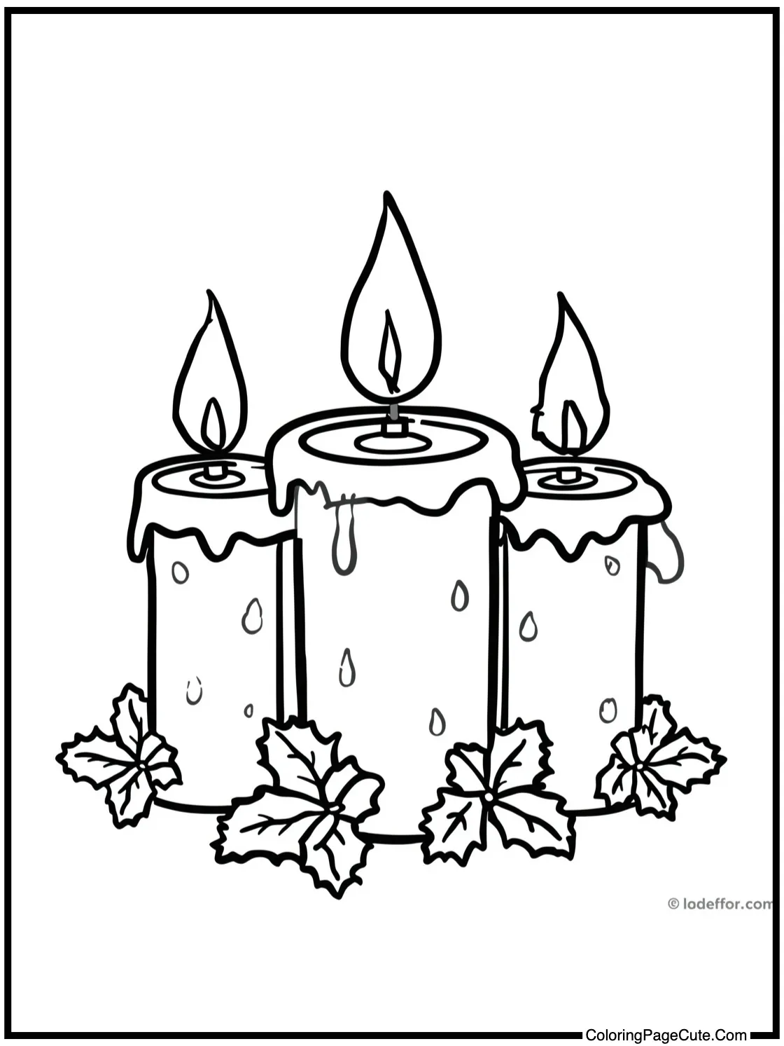 bright Christmas candles