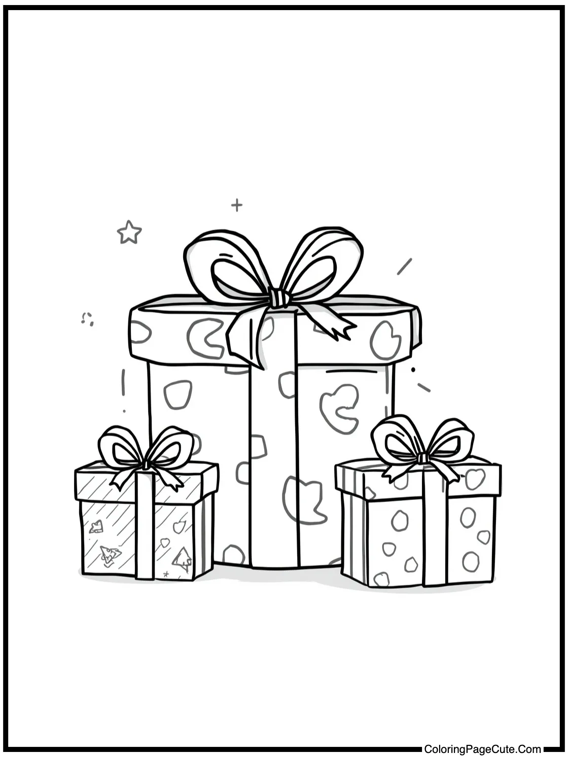 wrapping presents carefully