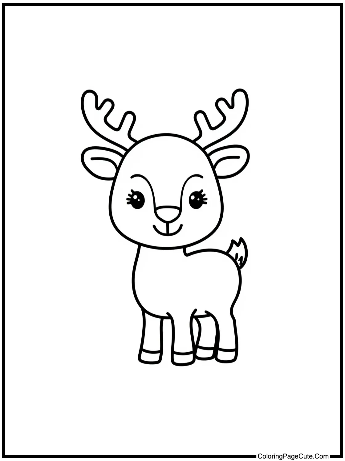 playful little reindeer