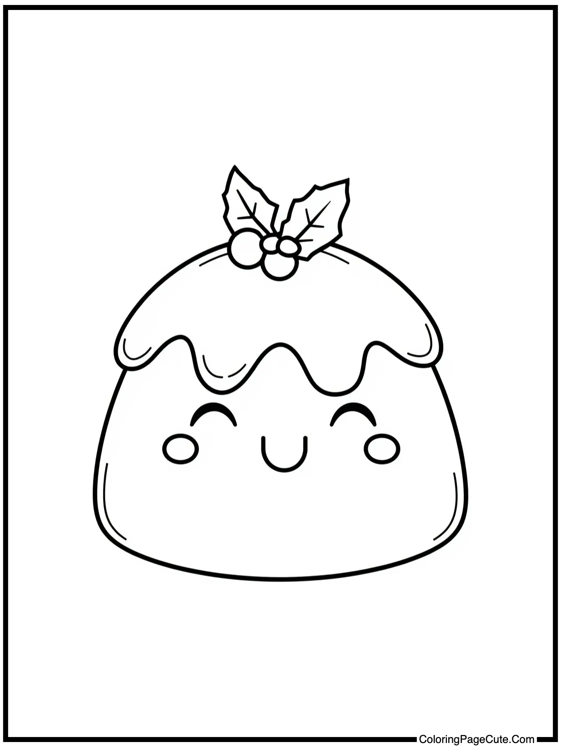 joyful Christmas pudding