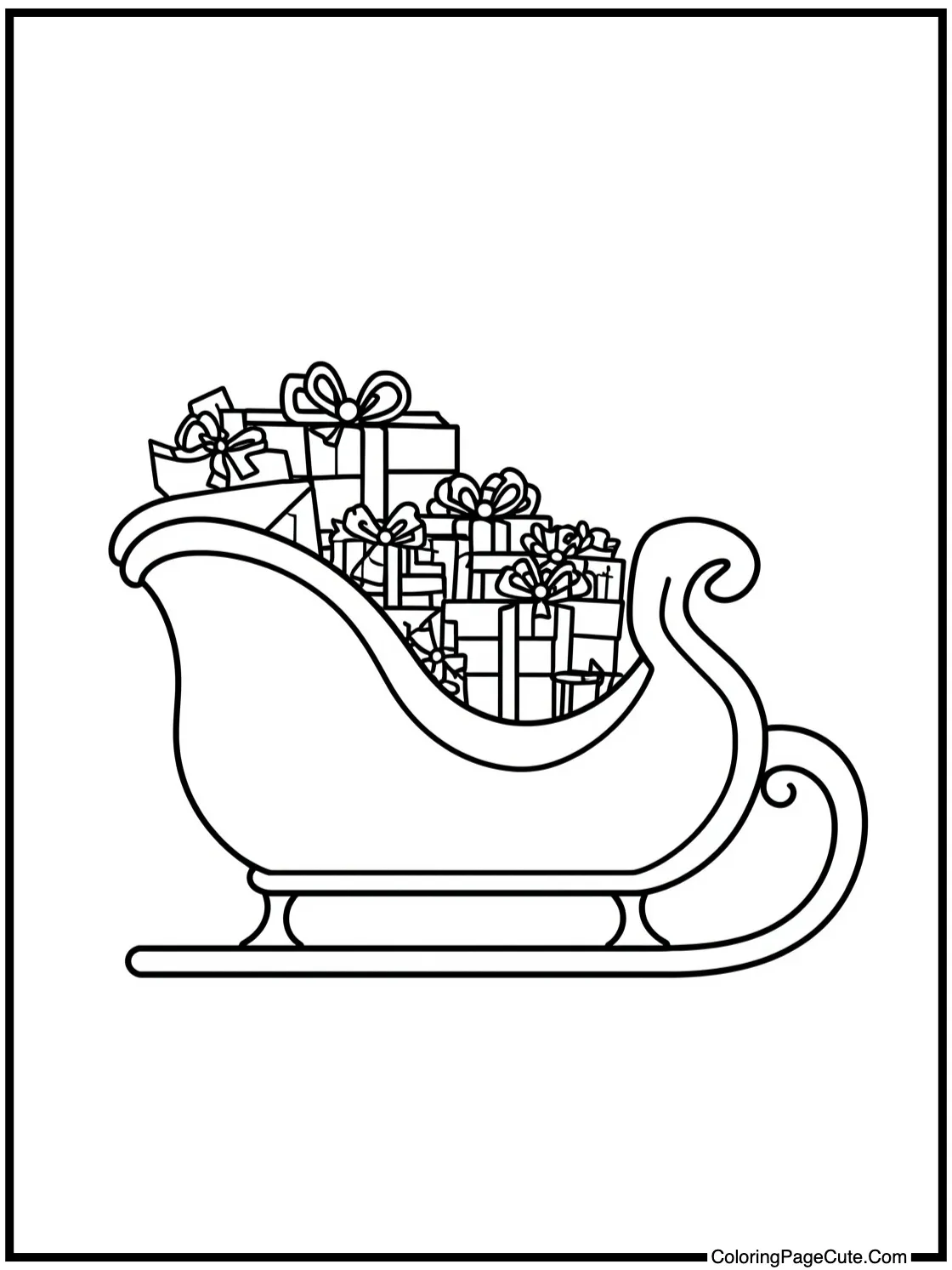 sleigh full of gifts