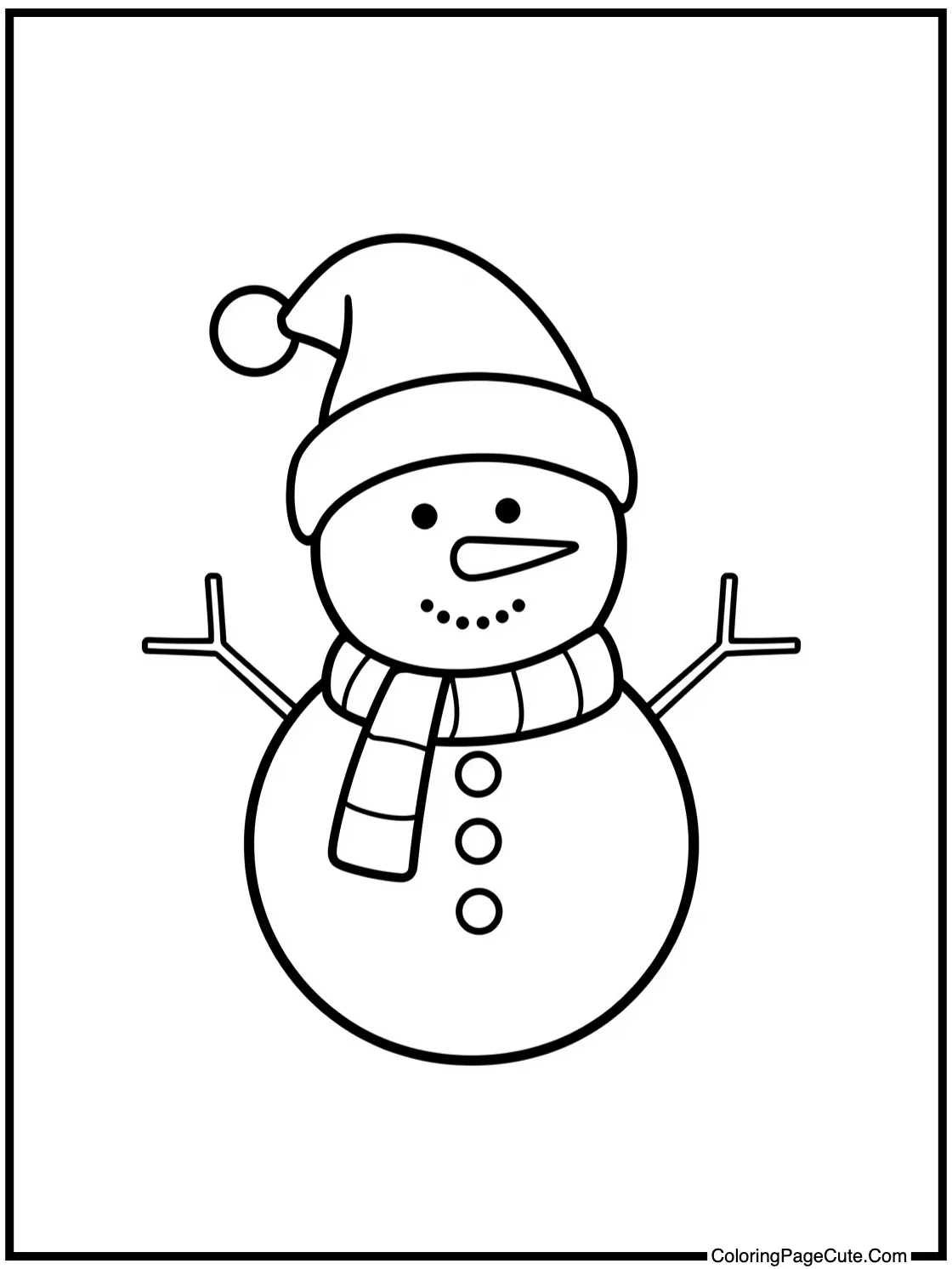 snowman wearing hat