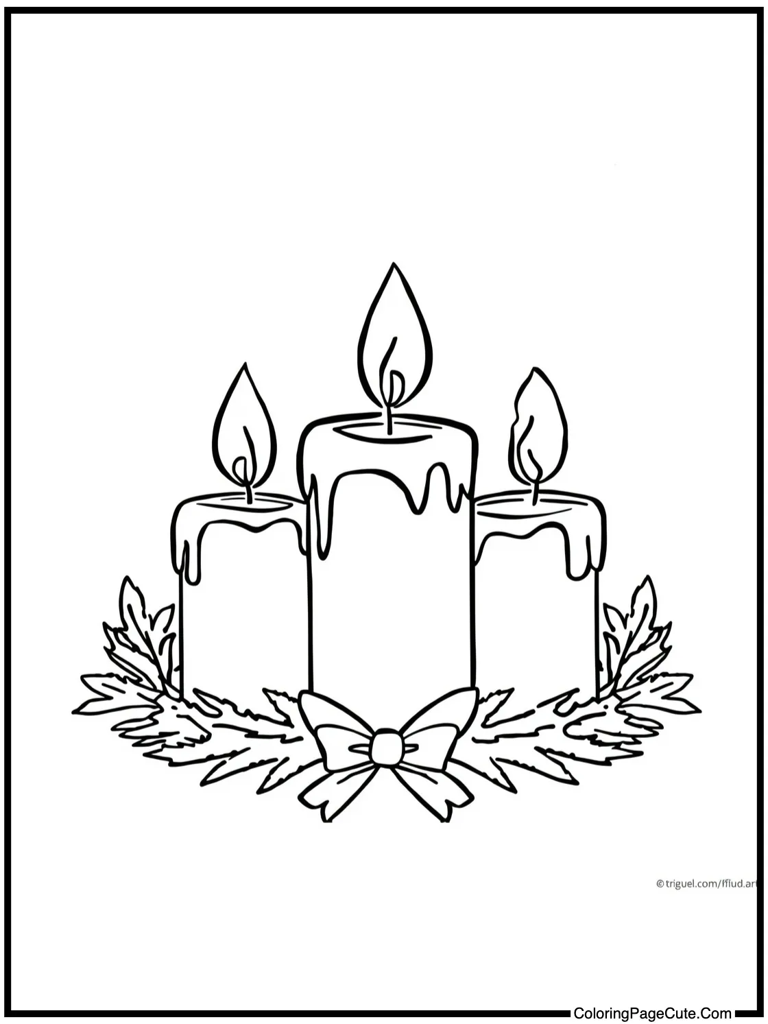 bright Christmas candles